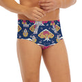 Indian Floral Elephant Pattern Print Men's Briefs