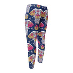 Indian Floral Elephant Pattern Print Men's Compression Pants