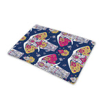 Indian Floral Elephant Pattern Print Pet Cooling Mat Cover