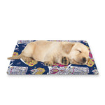 Indian Floral Elephant Pattern Print Pet Cooling Mat Cover