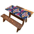 Indian Floral Elephant Pattern Print Picnic Table Cover