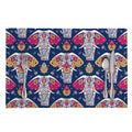 Indian Floral Elephant Pattern Print Placemat