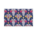 Indian Floral Elephant Pattern Print Polyester Flag