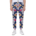 Indian Floral Elephant Pattern Print Joggers