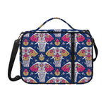 Indian Floral Elephant Pattern Print Shoulder Strap Bible Bag