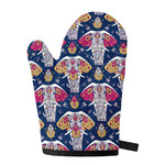 Indian Floral Elephant Pattern Print Single Oven Mitt