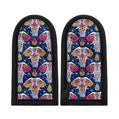 Indian Floral Elephant Pattern Print Skillet Handle Cover