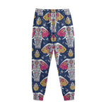 Indian Floral Elephant Pattern Print Sweatpants