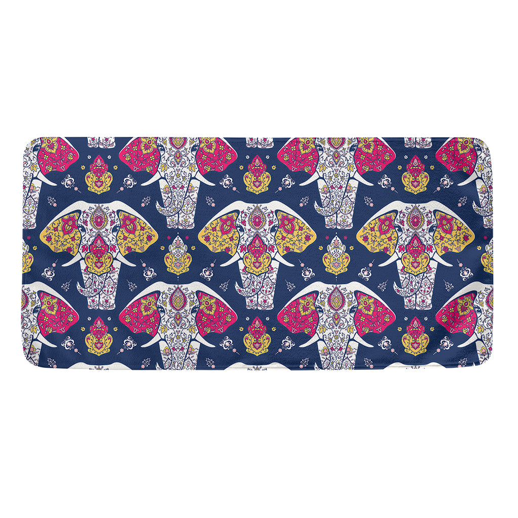 Indian Floral Elephant Pattern Print Towel