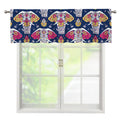 Indian Floral Elephant Pattern Print Window Valance