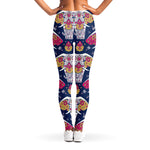 Indian Floral Elephant Pattern Print Women's Leggings