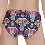 Indian Floral Elephant Pattern Print Women's Panties