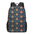 Indian Floral Paisley Pattern Print 17 Inch Backpack