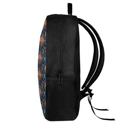 Indian Floral Paisley Pattern Print 17 Inch Backpack