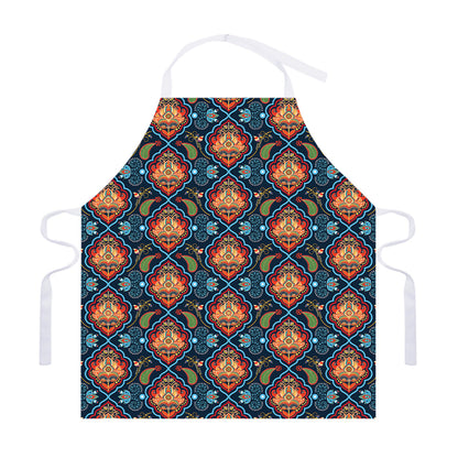 Indian Floral Paisley Pattern Print Adjustable Apron
