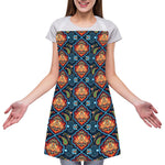 Indian Floral Paisley Pattern Print Adjustable Apron