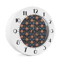Indian Floral Paisley Pattern Print Alarm Clock