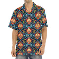 Indian Floral Paisley Pattern Print Aloha Shirt