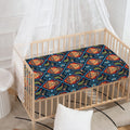 Indian Floral Paisley Pattern Print Baby Crib Sheet