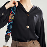 Indian Floral Paisley Pattern Print Bag Strap