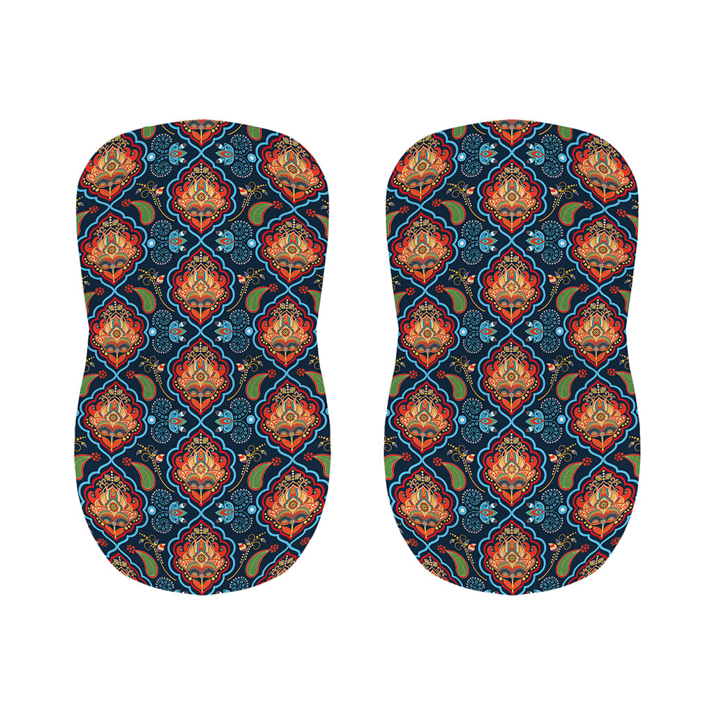 Indian Floral Paisley Pattern Print Bar Stool Covers