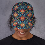 Indian Floral Paisley Pattern Print Baseball Cap