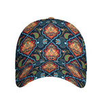 Indian Floral Paisley Pattern Print Baseball Cap
