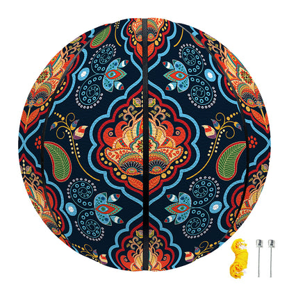 Indian Floral Paisley Pattern Print Basketball