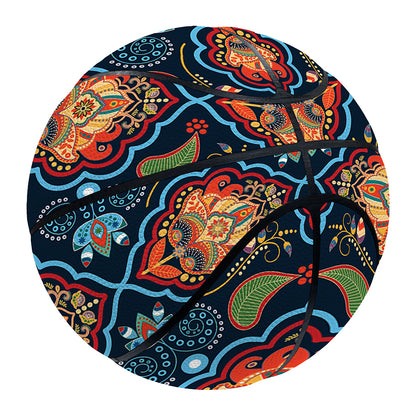 Indian Floral Paisley Pattern Print Basketball