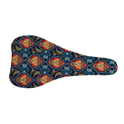 Indian Floral Paisley Pattern Print Bicycle Seat Cover