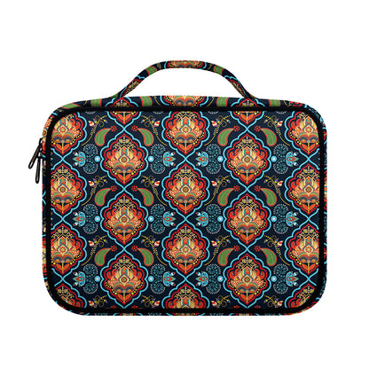 Indian Floral Paisley Pattern Print Briefcase Bible Bag