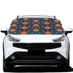 Indian Floral Paisley Pattern Print Car Windshield Snow Cover