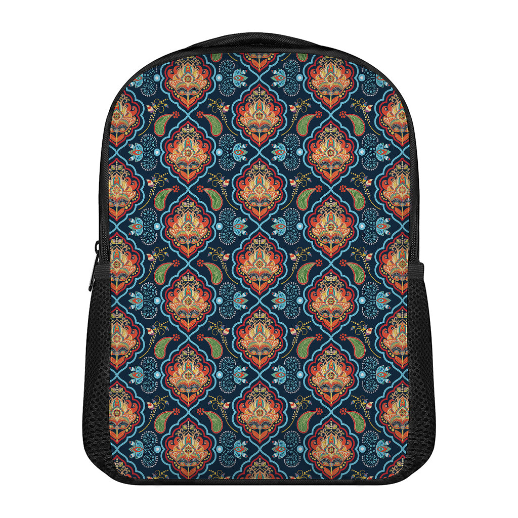 Indian Floral Paisley Pattern Print Casual Backpack