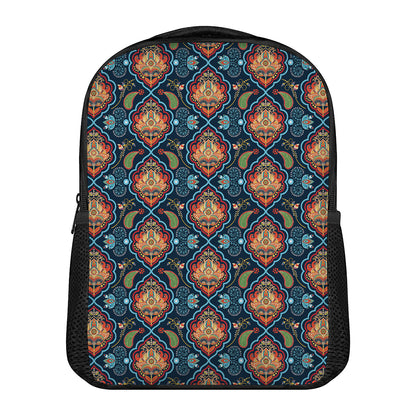 Indian Floral Paisley Pattern Print Casual Backpack