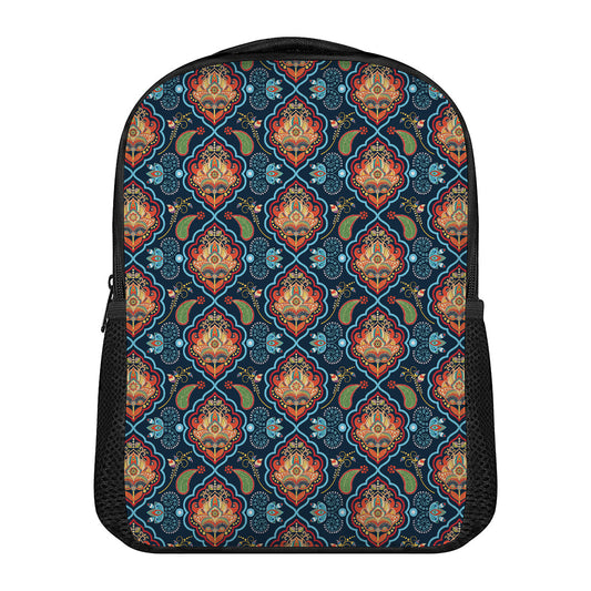 Indian Floral Paisley Pattern Print Casual Backpack