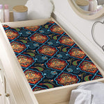 Indian Floral Paisley Pattern Print Changing Pad Cover