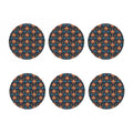 Indian Floral Paisley Pattern Print Coaster Set