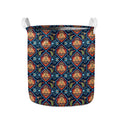 Indian Floral Paisley Pattern Print Collapsible Laundry Basket