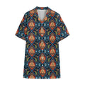 Indian Floral Paisley Pattern Print Cotton Hawaiian Shirt
