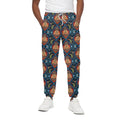 Indian Floral Paisley Pattern Print Cotton Sweatpants