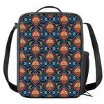 Indian Floral Paisley Pattern Print Crossbody Lunch Bag