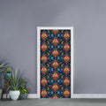 Indian Floral Paisley Pattern Print Door Sticker