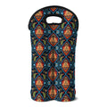 Indian Floral Paisley Pattern Print Double Neoprene Wine Tote