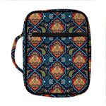 Indian Floral Paisley Pattern Print Front Pocket Bible Bag