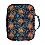 Indian Floral Paisley Pattern Print Front Pocket Bible Bag