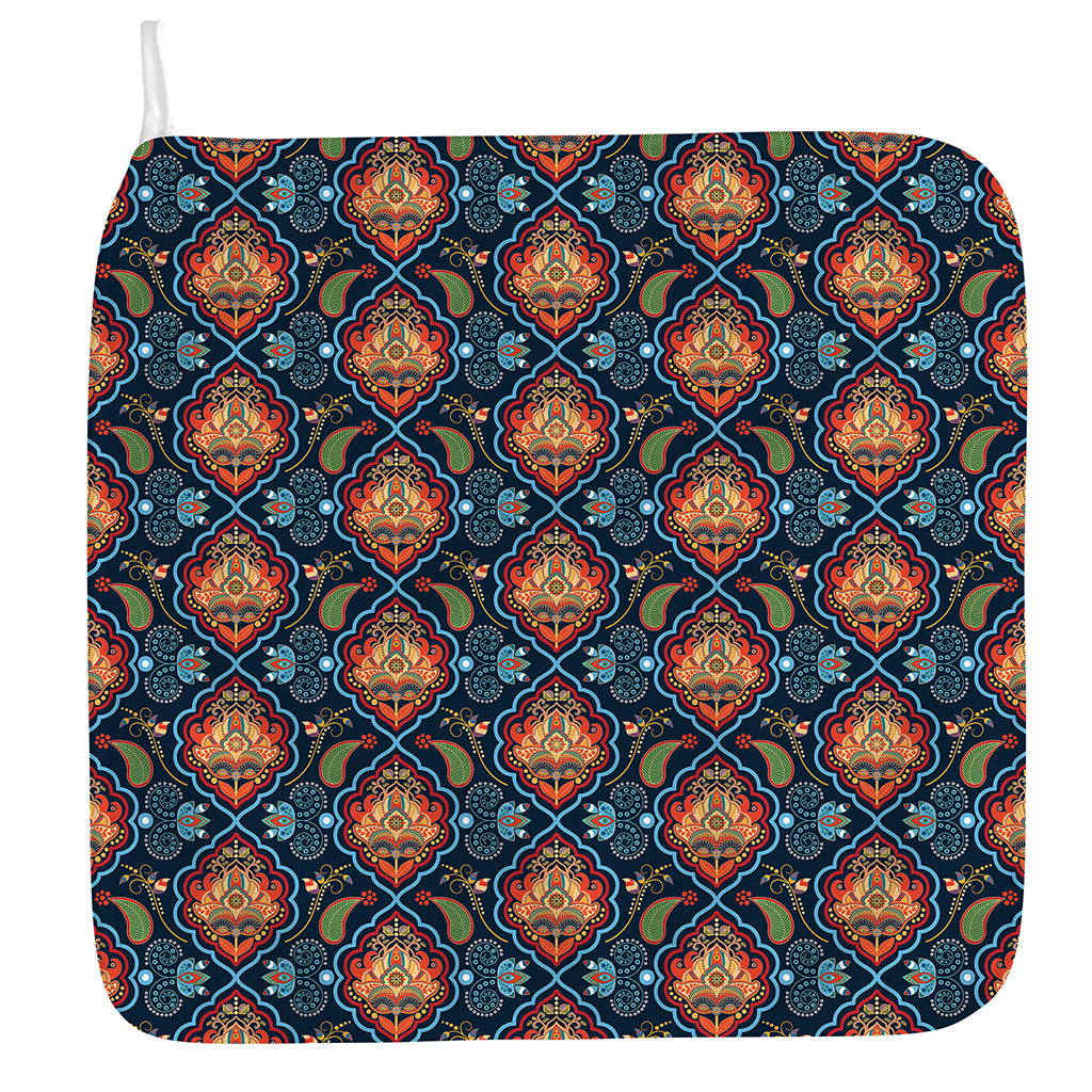 Indian Floral Paisley Pattern Print Hand Towel