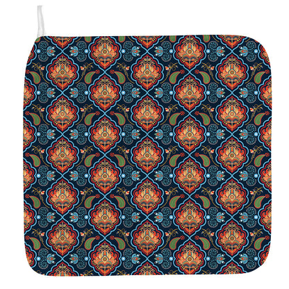 Indian Floral Paisley Pattern Print Hand Towel