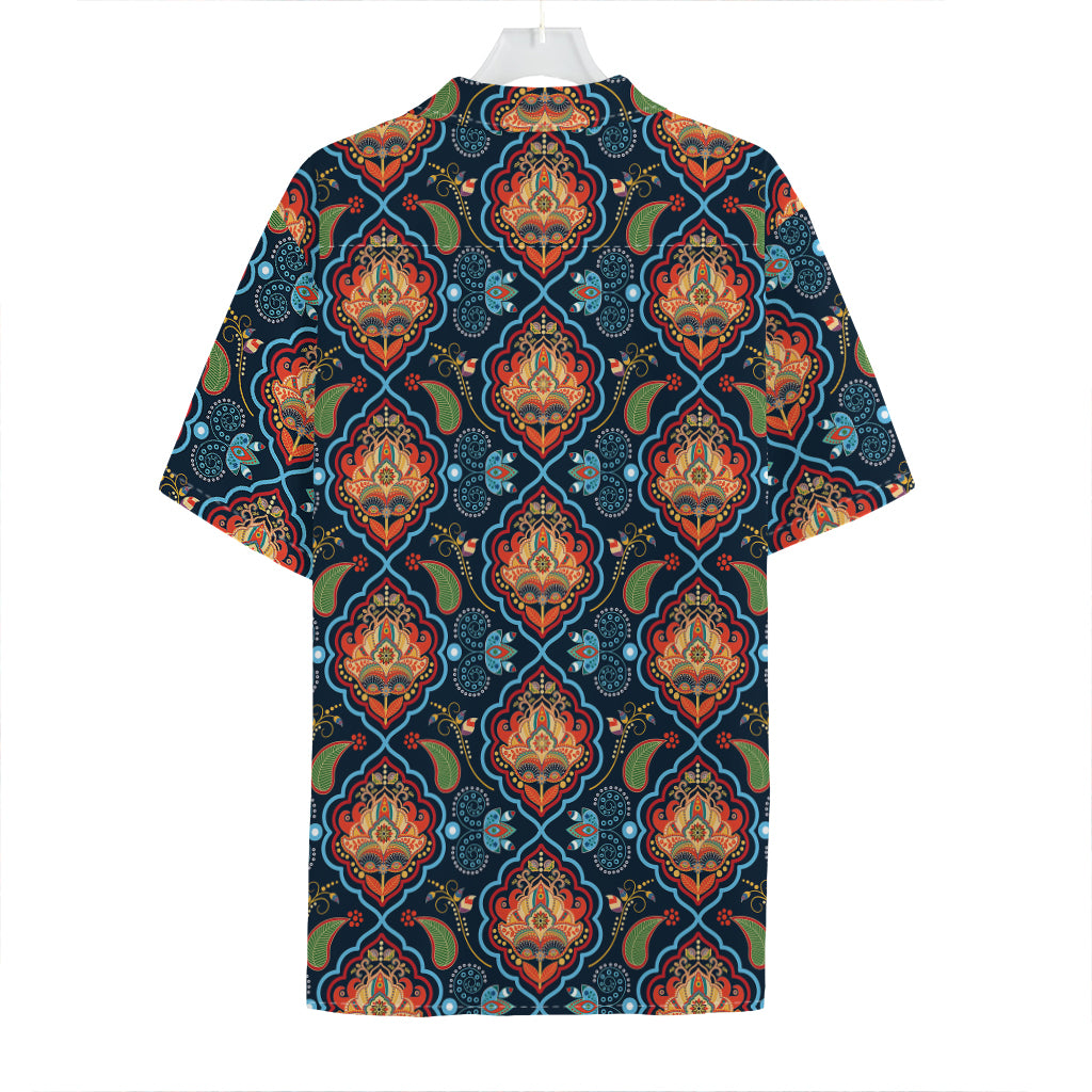 Indian Floral Paisley Pattern Print Hawaiian Shirt