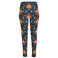 Indian Floral Paisley Pattern Print High-Waisted Pocket Leggings
