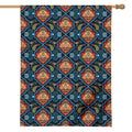 Indian Floral Paisley Pattern Print House Flag
